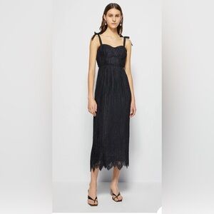 EUC Jonathan Simkhai- Bonnie Lace Plisse Dress. Size 4